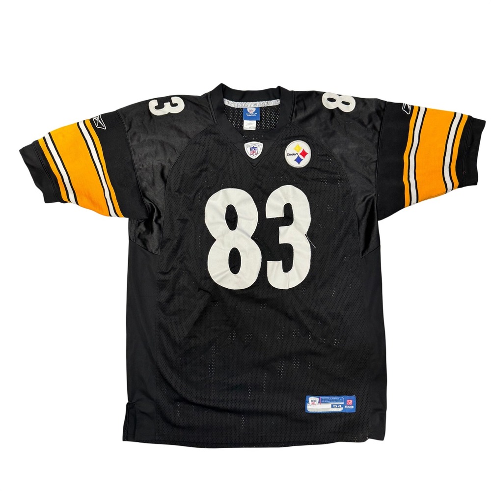 Reebok NFL Pittsburgh Steelers Heath Miller 83 Stitched Jersey Mens 54 Black